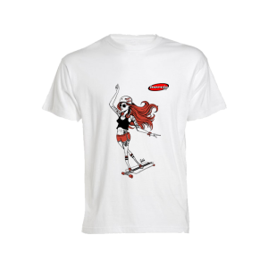 CAMISETA LONG CHICA BLANCA