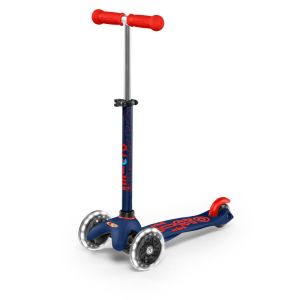 PATINETE MINI MICRO DELUXE AZUL-ROJO LED