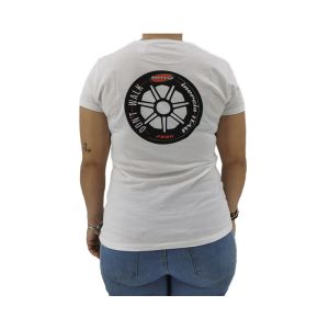 CAMISETA INERCIA TEAM PRO WHEEL MUJER BLANCA