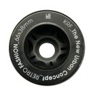 RUEDA QUAD KRF RETRO NEGRA 66X38MM (UNIDAD)