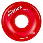 RUEDAS CHAYA BIG SOFTIES 65MM*37MM 78A ROJO TRANSPARENTE (PACK 4)