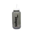 SOFTEE BOTTLE WITH REMOVABLE STRAW 1000ML GREY