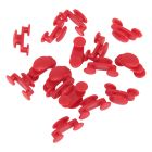 BOTONES SLASTICS ROJO (PACK 14)