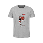 CAMISETA LONG CHICA GRIS