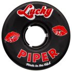 PIPER LUCKY 57MM 95A BLACK-BLACK QUAD WHEELS (4 PACK)