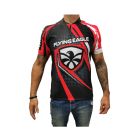 FLYING EAGLE RED-BLACK LYCRA JERSEY