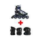 PACK PATINES EN LÍNEA INICIACIÓN PLAYLIFE UNO BLACK