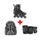 PACK DE PATINES EN LÍNEA FILA NRK PRO BLACK