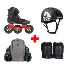 PACK DE PATINES TRISKATE FLYING EAGLE DRIFT 2 RED LE