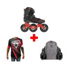 PACK DE PATINES EN LÍNEA FLYING EAGLE DRIFT 2 RED LE