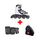PLAYLIFE UNO PINK 80 INLINE SKATES PACK