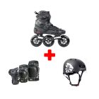 PACK DE PATINES EN LÍNEA FLYING EAGLE F110X NEGRO