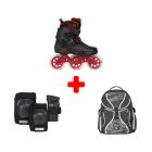 POWERSLIDE NEXT RED 110 INLINE SKATE PACK