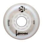 RUEDA QUAD LUMINOUS WHITE PEARL 58MM 85A (UNIDAD)