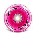 RUEDAS CON LUZ SFR 64MM ROSA (PACK 4)