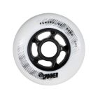 POWERSLIDE SPINNER 90MM 88A WHITE WHEELS (4 PACK)