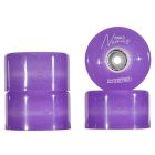 QUAD CHAYA LED NEON PURPLE 65MMX38MM 78A WHEELS (4 PACK)