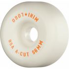 RUEDAS SKATE MINI-LOGO A-CUT 56MM 95A HYBRID BLANCA (PACK 4)