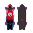 SURFSKATE HYDROPONIC FISH LINES RED 28’’X9,3’’
