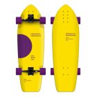 SURFSKATE HYDROPONIC SQUARE LUNAR YELLOW-PURPLE 33’’X10’’