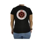 CAMISETA INERCIA TEAM PRO WHEEL MUJER NEGRA