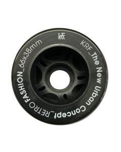 RUEDA QUAD KRF RETRO NEGRA 66X38MM (UNIDAD)