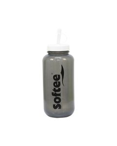 SOFTEE BOTTLE WITH REMOVABLE STRAW 1000ML GREY