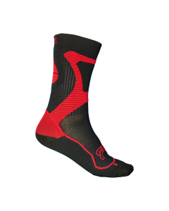 CALCETINES FR SPORT NEGRO-ROJO