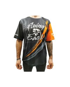 FLYING EAGLE T-SHIRT BLACK-ORANGE