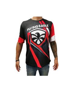 FLYING EAGLE T-SHIRT BLACK-RED