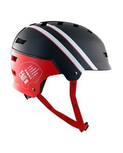 CASCO KRF BROKEN ROJO-NEGRO