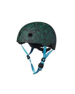 CASCO MICRO MANDALA VERDE-AZUL 52-56CM