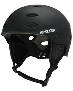 PRO-TEC ACE WAKE RUBBER BLACK HELMET