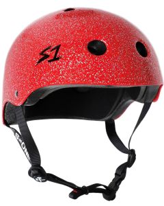 S1 LIFER RED GLITTER HELMET