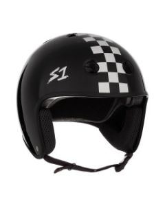 CASCO S1 RETRO LIFER BLACK MATTE – WHITE CHECKERS