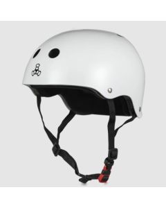 CASCO TRIPLE 8 BRAINSAVER SWEATSAVER CERTIFIED WHITE GLOSSY