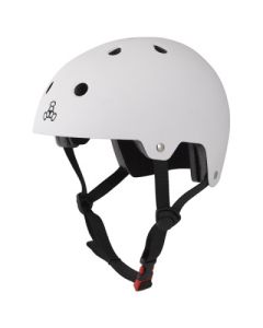 TRIPLE 8 DUAL CERTIFIED WHITE HELMET