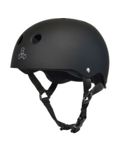 TRIPLE 8 DUAL CERTIFIED BLACK HELMET