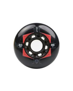 RUEDAS FLYING EAGLE SLIDERS 2 80MM 88A NEGRO-ROJO (PACK 4)