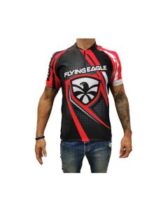 FLYING EAGLE RED-BLACK LYCRA JERSEY