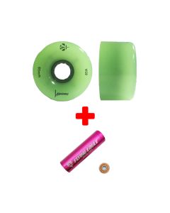 PACK ACCESORIOS LONGBOARD LUMINOUS LED 65MMX37MM