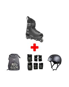 ROCES M12 LO NEGRO AGRESSIVE SKATE PACK