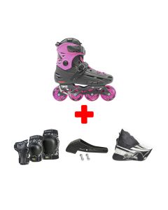FLYING EAGLE BKB B5S+ PINK INLINE SKATE PACK