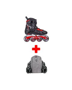 FLYING EAGLE F7 OPTIMUM RED INLINE SKATE PACK