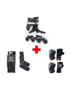 PACK PATINES EN LÍNEA FR FR3 80 WHITE