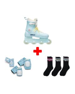 IMPALA BLUE-YELLOW INLINE SKATES PACK