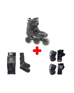 FR FR2 310 BLACK INLINE SKATE PACK