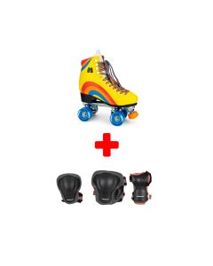 PACK PATINES DE 4 RUEDAS MOXI RAINBOW RIDER