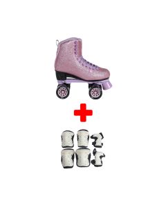 PACK PATINES DE 4 RUEDAS COMPLETO  CHAYA LIFESTYLE MELROSE GLITTER
