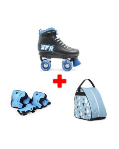PACK PATINES QUAD SFR VISION II AZUL